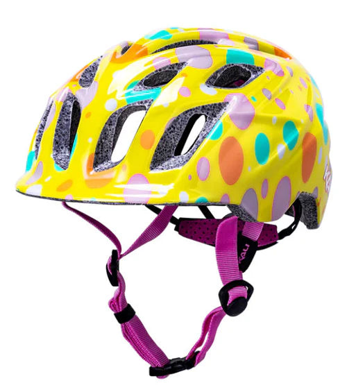KALI CHAKRA CHILD LIGHTED CONFETTI GLOSS YELLOW SM 50-55cm Helmet