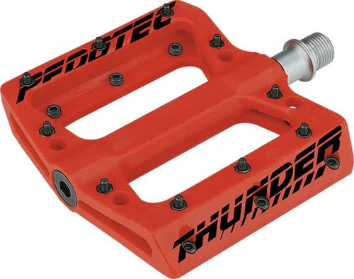 PT THUNDER 183 SEALED-BEARINGS THERMO-PEDALS W/R-PINS RED