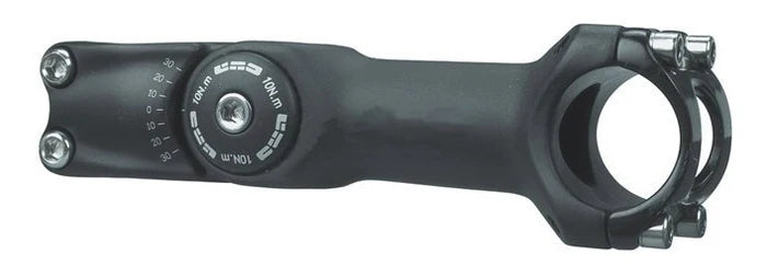 KALLOYAS-820 ADJUSTABLE AHEAD STEM 28.6x125m 0/60-d 31.8 S.B. BLK