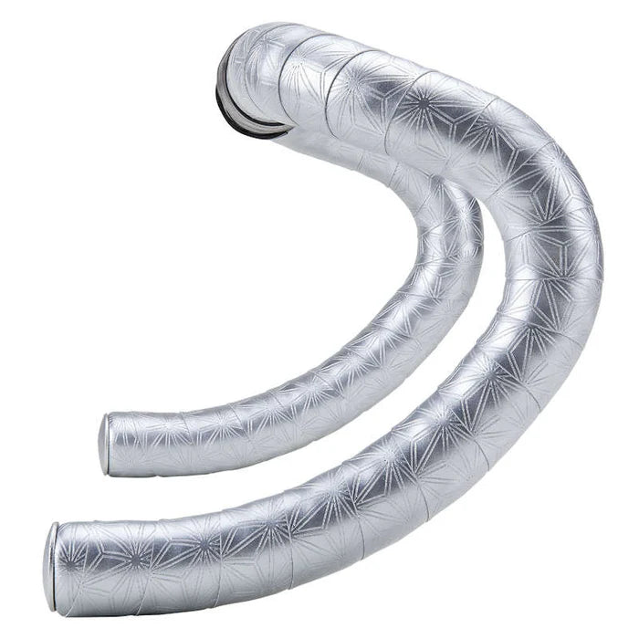 Supacaz BLING PLATINUM HANDLEBAR TAPE W/ANODIZED PLATINUM PLUGS