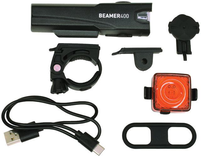 Planet Bike Beamer 400+/Blinky Ultra Headlight/Taillight Set
