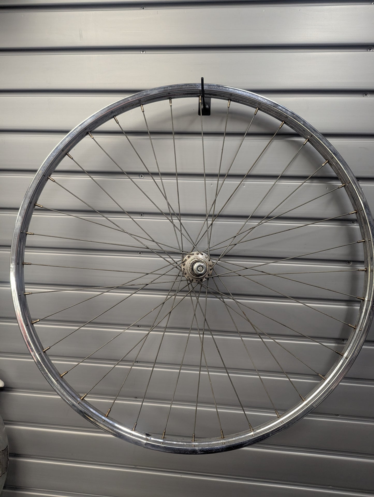 REAR WHEEL - 26 x 1-3/8 - SCHWINN TUBULAR - S-6 TIRES - Freewheel - Refurbished