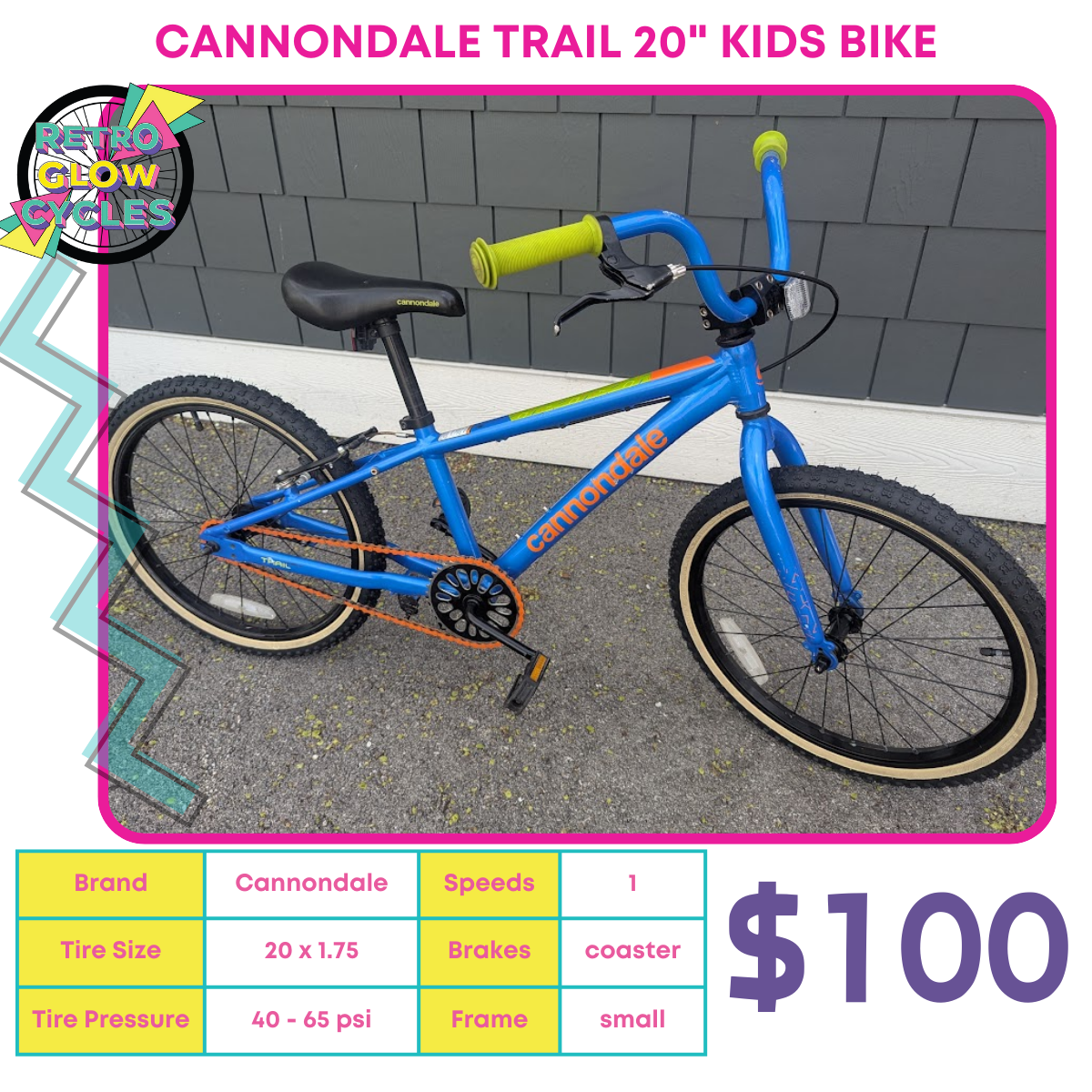 Cannondale Trail 20" Kids Bike