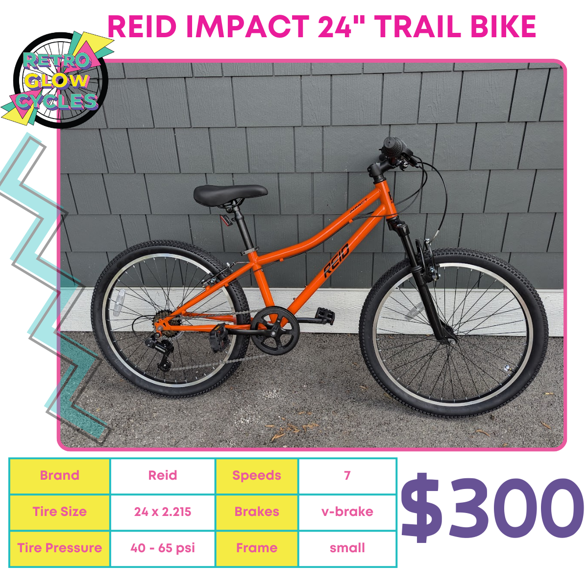 Reid Impact 24" Trail Bike - Orange