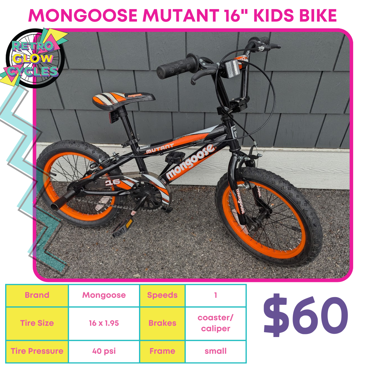 Mongoose Mutant 16" Kids Bike