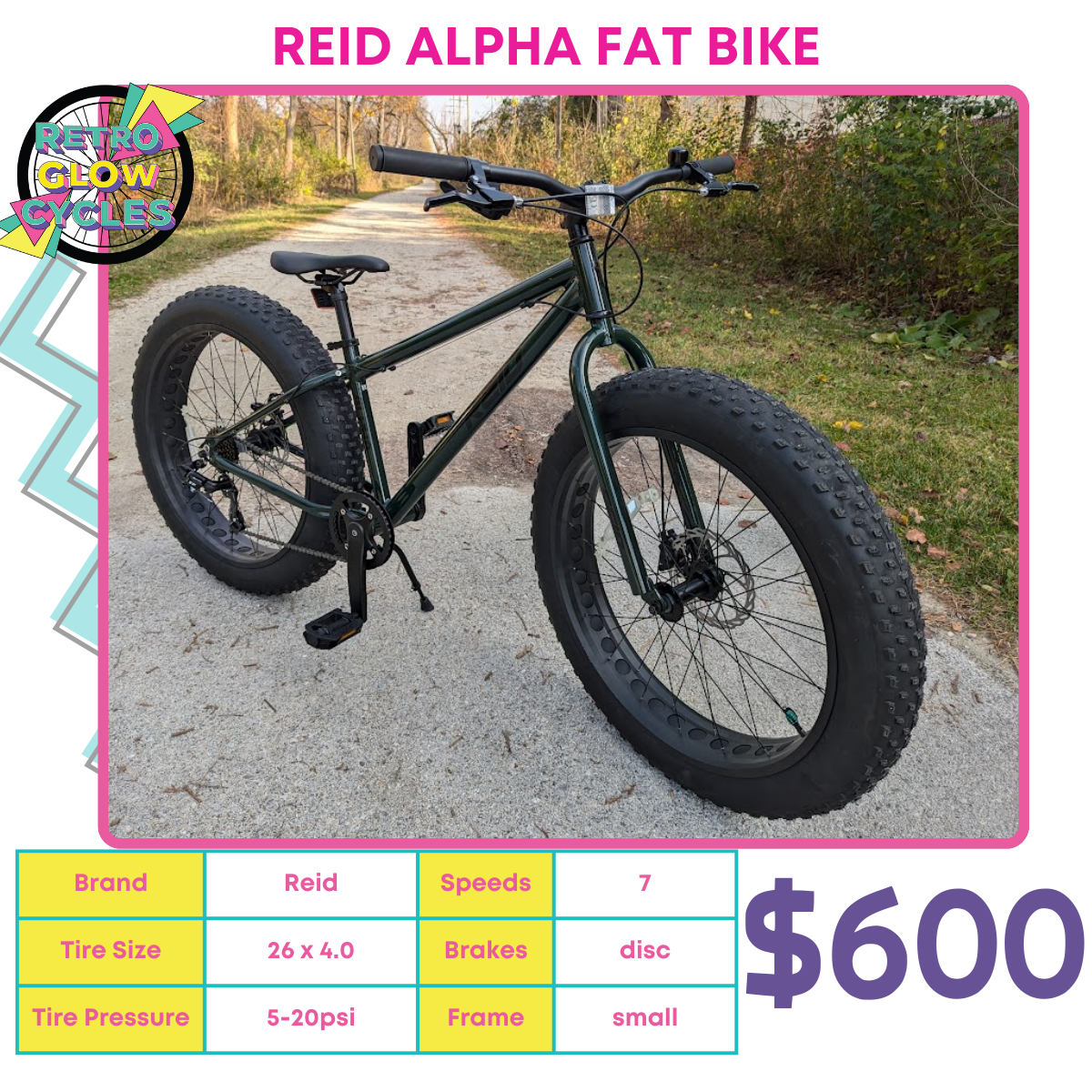 Reid Alpha Fat Bike (LARGE)