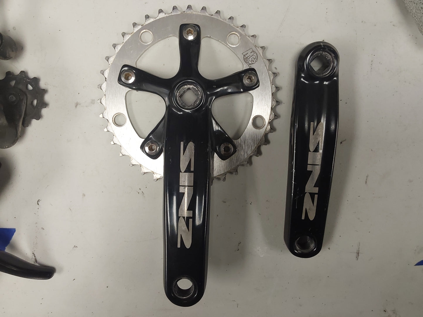 SINZ crank set w/gear, 155mm