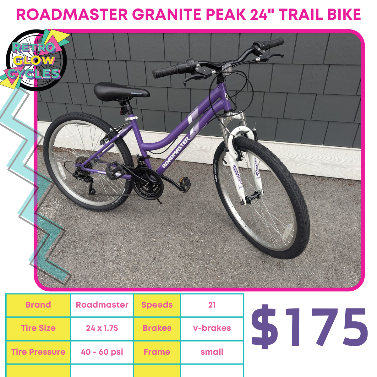 Roadmaster Granite Peak 24" Trail Bike