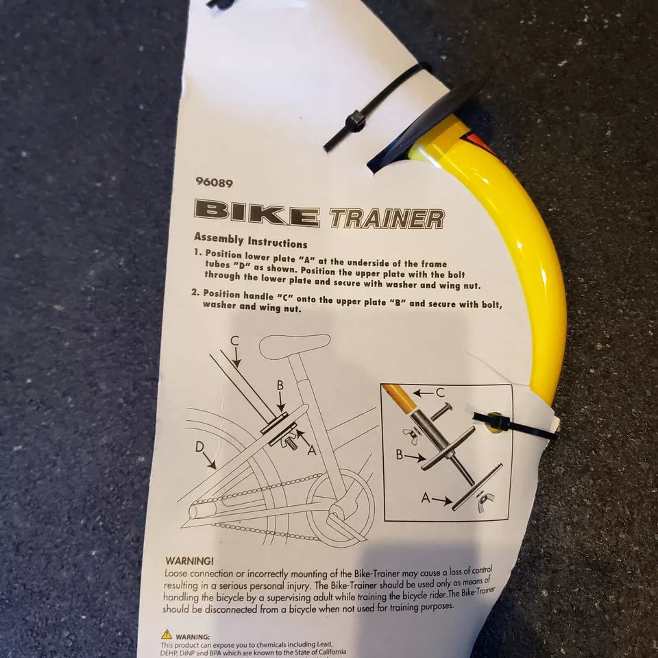 The Bike-Trainer Yellow Child Handle Attachment by eLeMentS design 96089