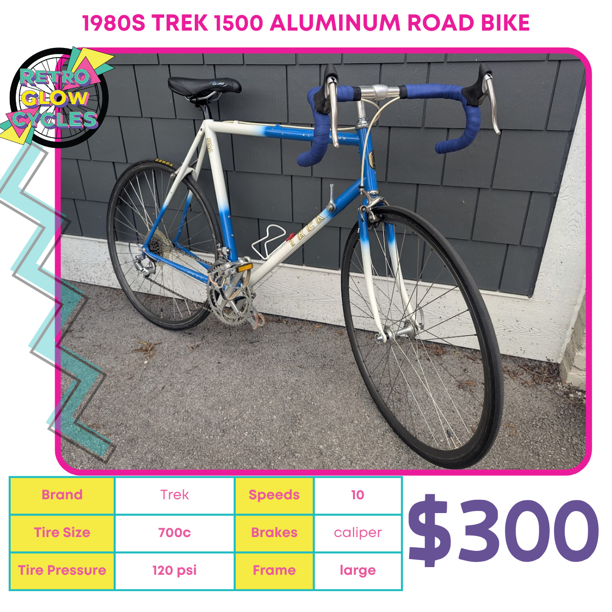 Trek 1500 Aluminum Road Bike - Vintage 1980s