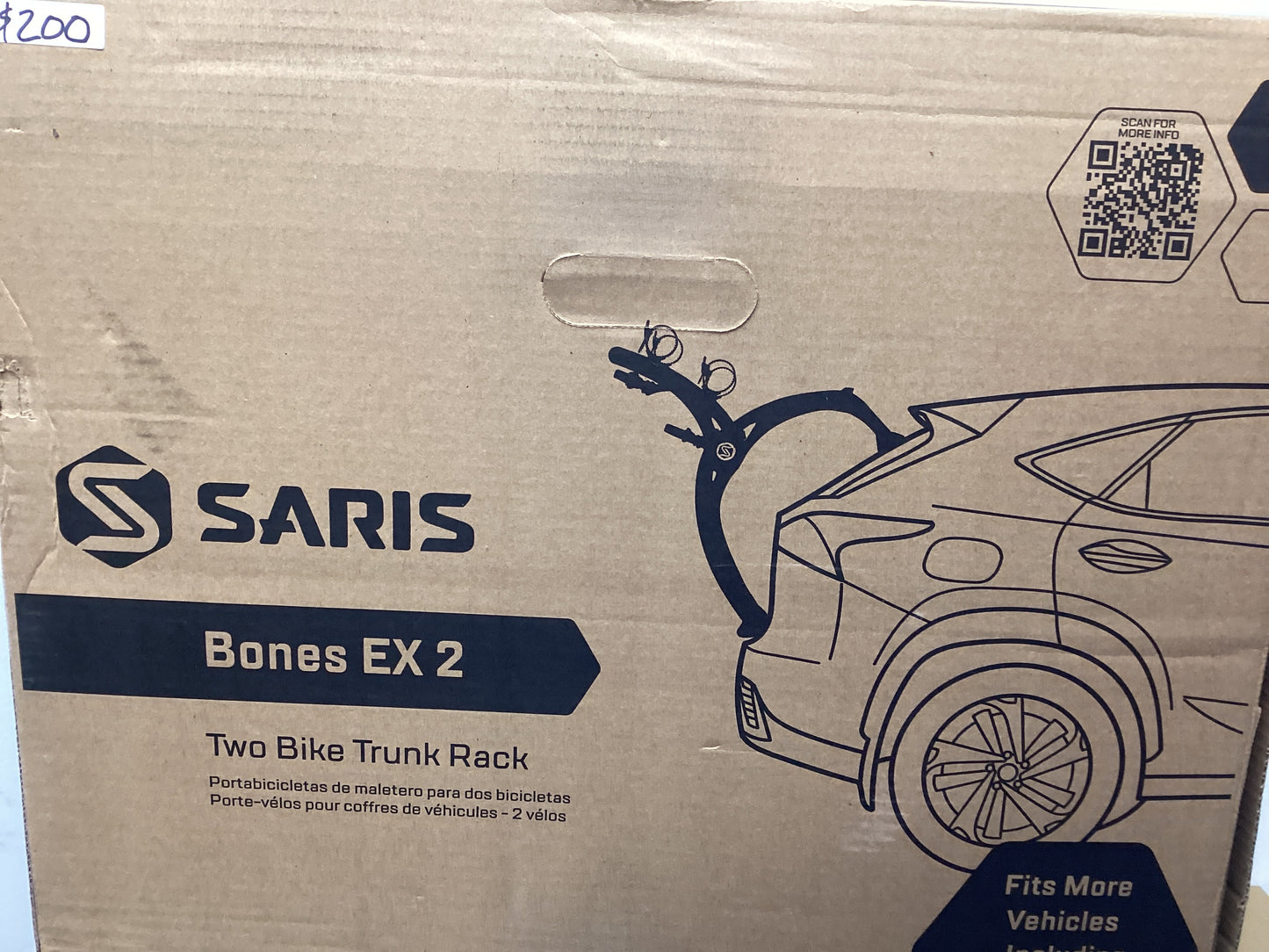 BONES-EX TRUNK MOUNT 2-BIKE