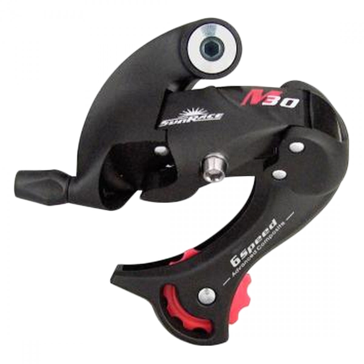 Derailleur SUNRACE RDM36 GS 6s DIRECT BLACK w/REMOVABLE HANGER