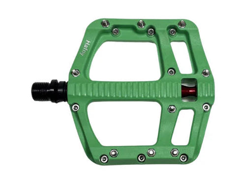 Hafny 9/16" RESIN PEDAL W/PINS SEALED BEARINGS GREEN
