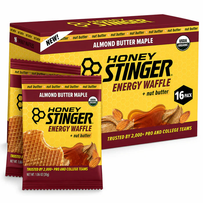 ORGANIC STINGER NUT BUTTER WAFFLE ALMOND BUTTER/MAPLE 12/BX