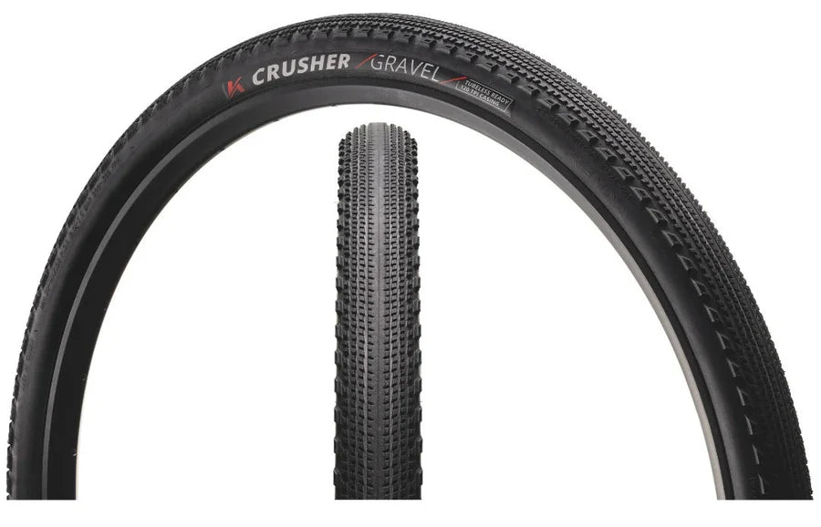 K Series 700x35c K1274 CRUSHER DUAL COMPOUND BLACK/BLACK FOLDING