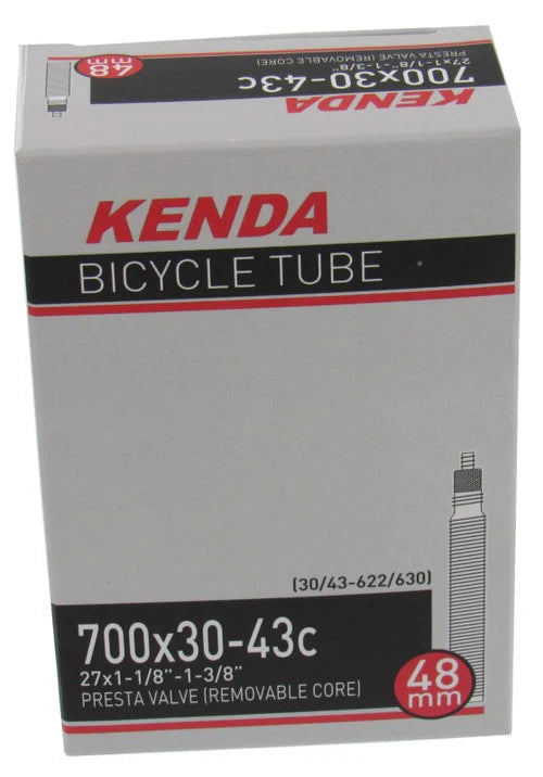 Kenda Presta 700x30/43c (30/43-622/630) REMOVABLE VALVE P/V 48mm THREADED TUBE