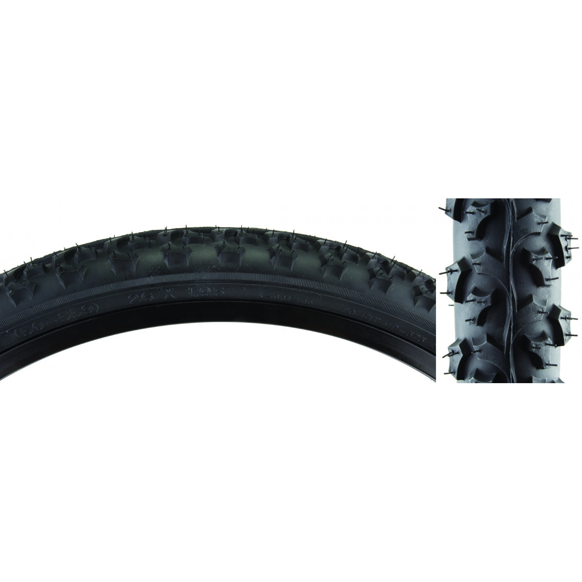TIRE SUNLITE 26x1.95 BLACK/BLACK ALPHABITE K831/K850 WIRE MTB