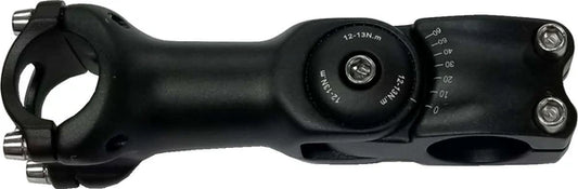 Kalloy AS-820 ADJUSTABLE AHEAD STEM 28.6x90mm 25.4 GLOSS BLACK