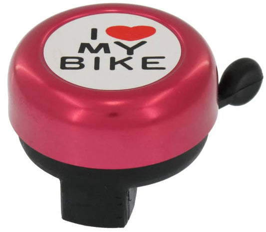 Cyclists choice I love bike bell pink