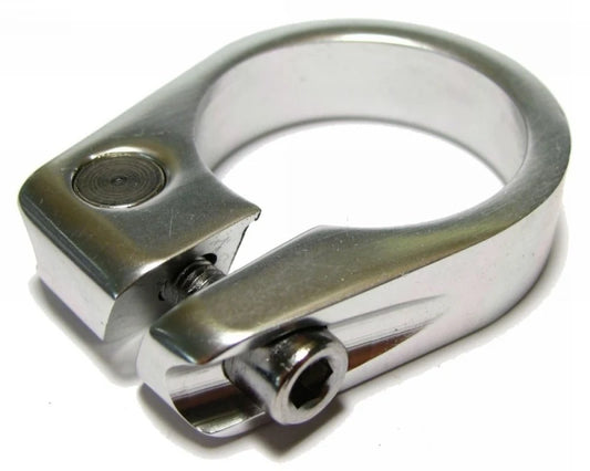Kalloy ROAD SEATPOST CLAMP 31.8mm W/OFFSET SLOT SILVER