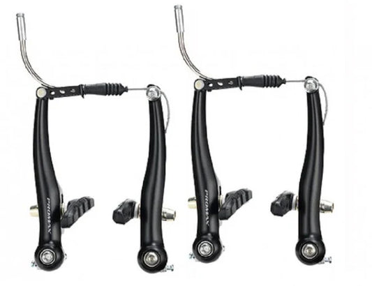 Cyclists' Choice TX-125L DUAL LINEAR SPRING V-BRAKE 125mm BLK PAIR (FRONT&BACK)