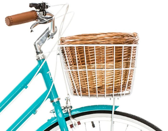 Round Reed Basket Rims FRONT ROUND STANDARD BASKET KIT WHITE - Reid compatible – Retro Glow Cycles