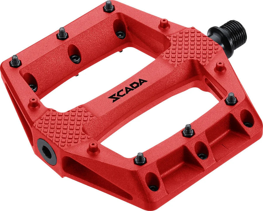 Cyclists' Choice SCADA THERMOPLASTIC PINNED PLATFORM PEDAL W/SEALED BEARINGS, 9/16"