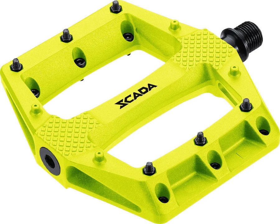 Cyclists' Choice SCADA THERMOPLASTIC PINNED PLATFORM PEDAL W/SEALED BEARINGS, 9/16"