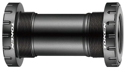Token BB386BSA Threaded Bottom Bracket - English, BB386, Black