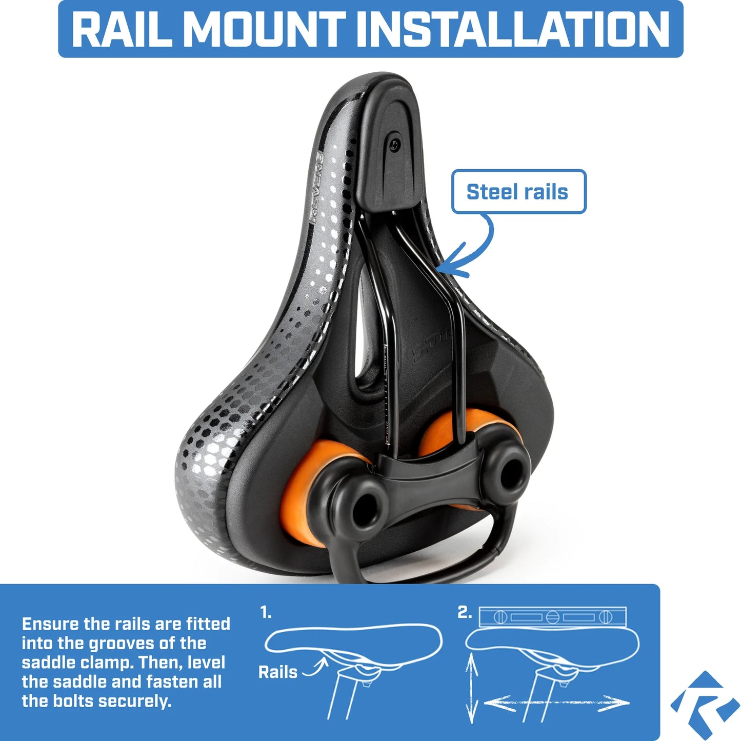 Revere Touring Suspension Comfort Gel Saddle - 8.5" wide