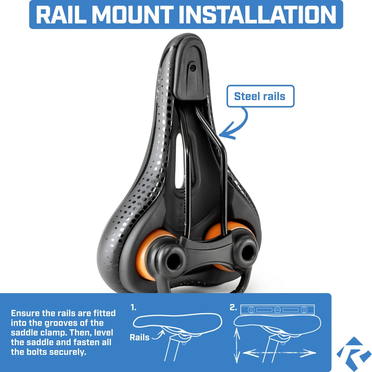 Revere Touring Suspension Comfort Gel Saddle - 7.5" wide