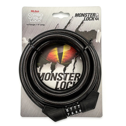 Monster Lock 6-foot Combination Lock - 13 mm Braided Steel