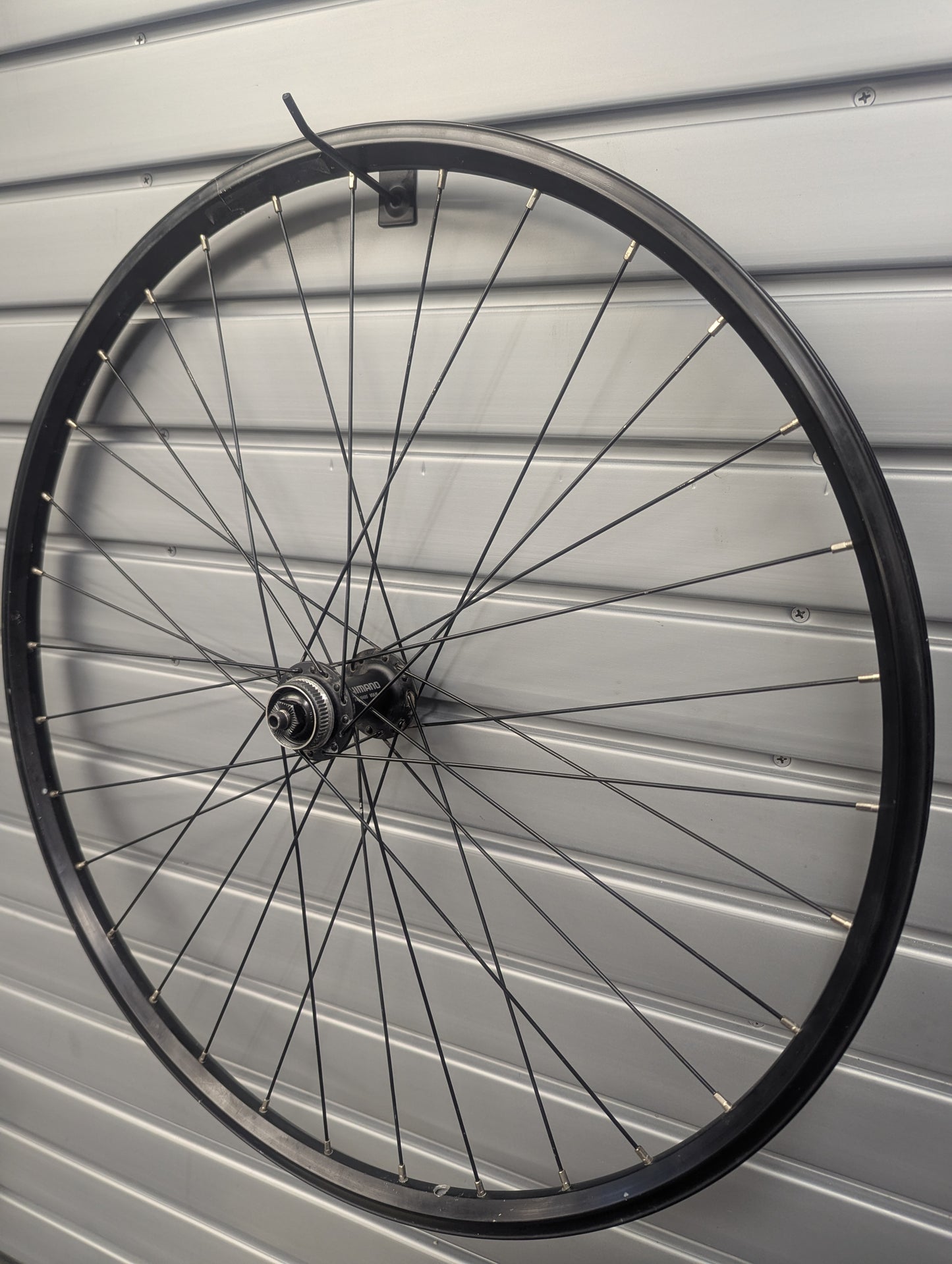 Wheelset - Shimano HB-M495, 26", Shrader, Disc (Centerlock), Freehub, QR, Mavic 117 Rims - Refurbished