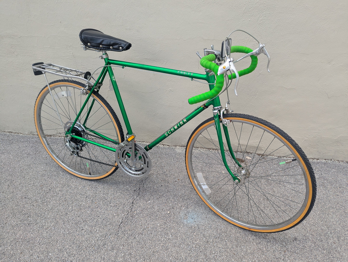 Schwinn Varsity XL Green 10-Speed Vintage Gravel Bike