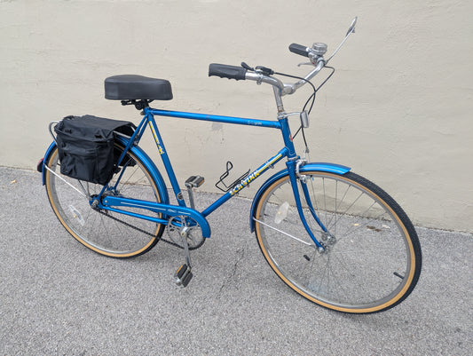 Schwinn Collegiate 3-Speed Market Bike w/ Panniers and Mirror