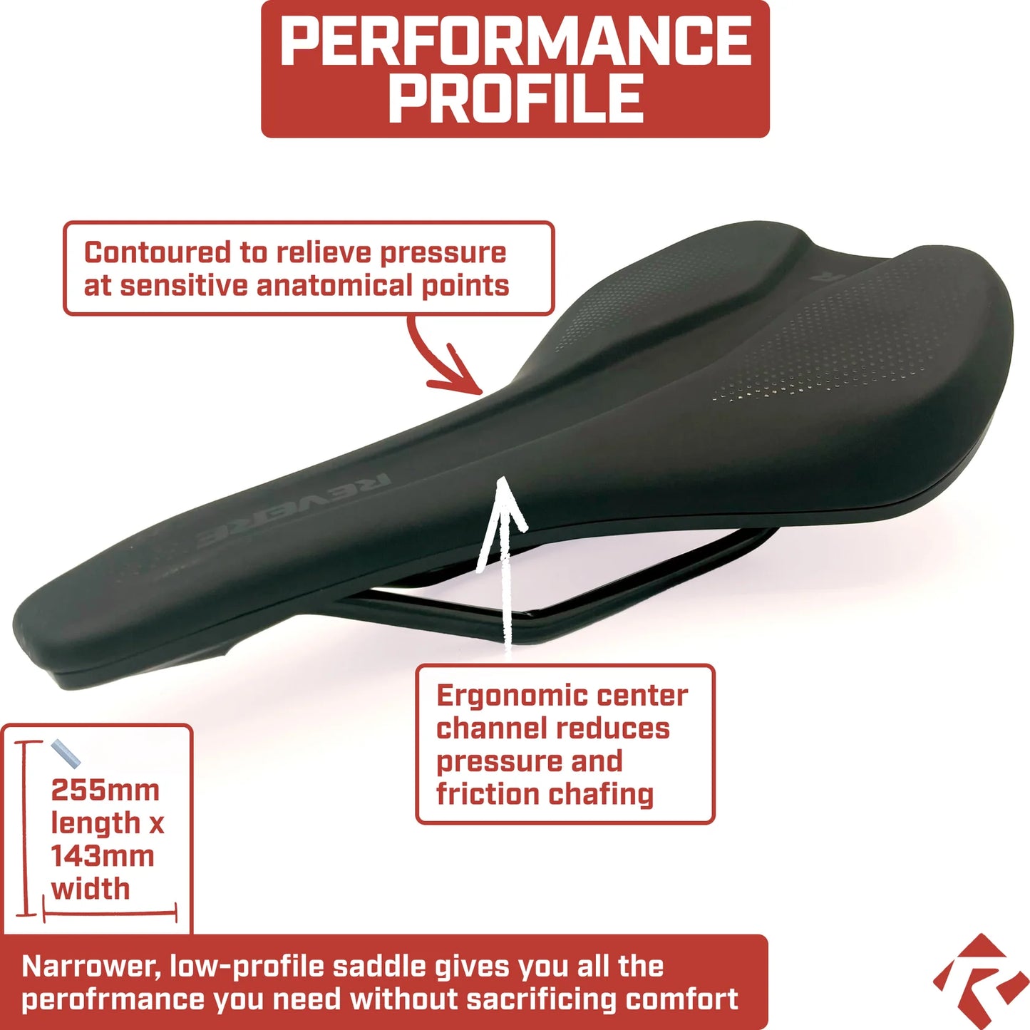 Revere Channel Road/Gravel Bicycle Saddle