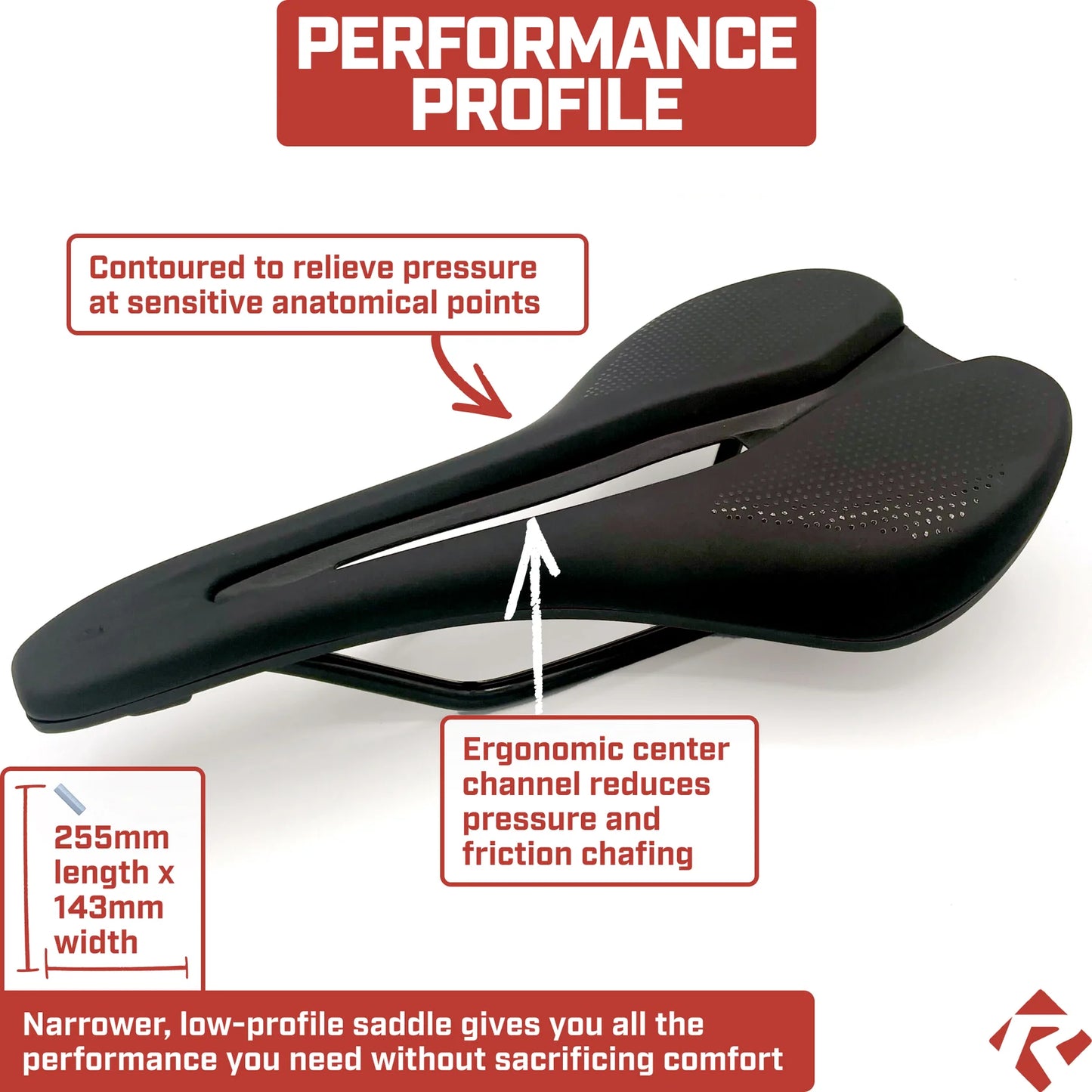 Revere Hollow Channel Road/Gravel Bicycle Saddle