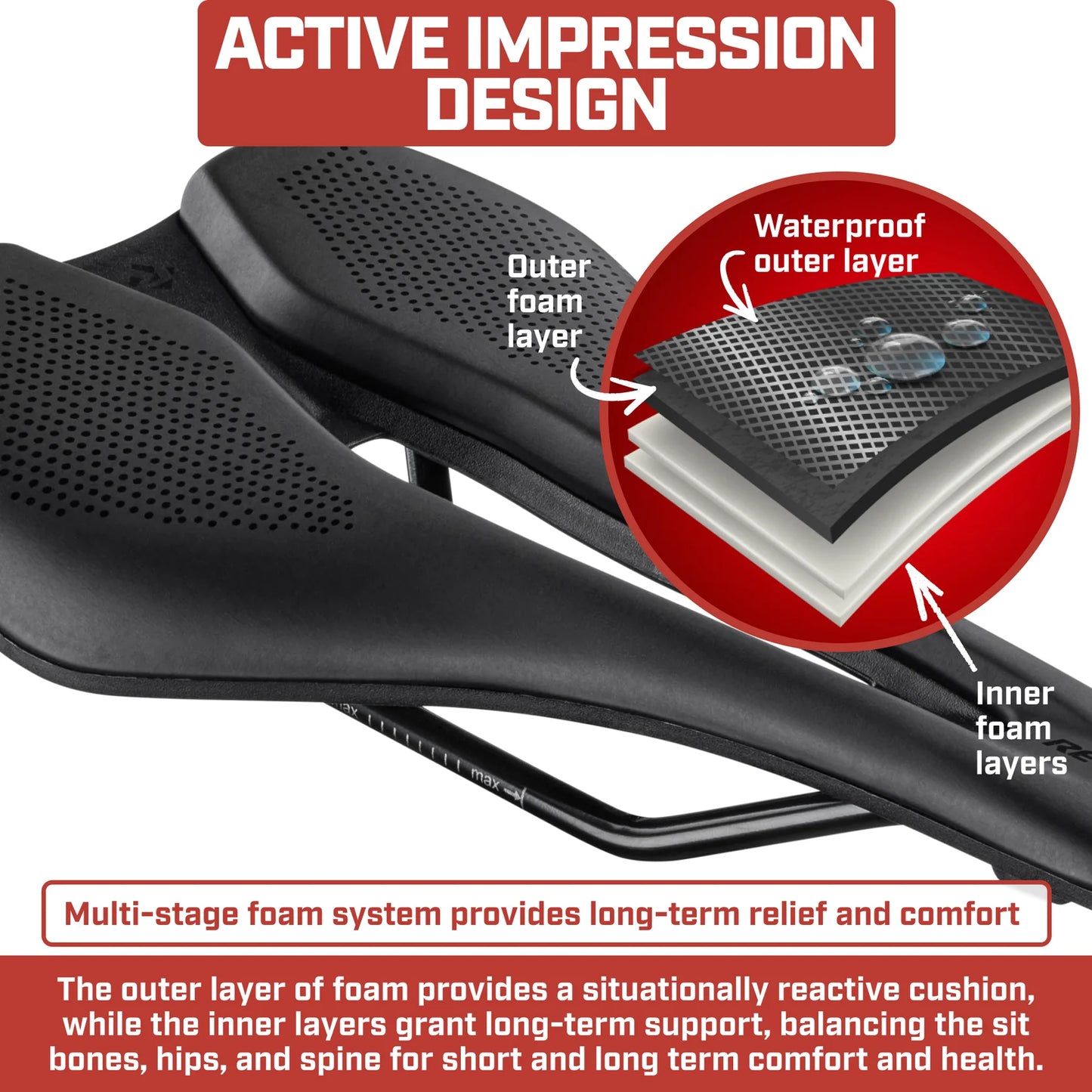 Revere Hollow Channel Road/Gravel Bicycle Saddle