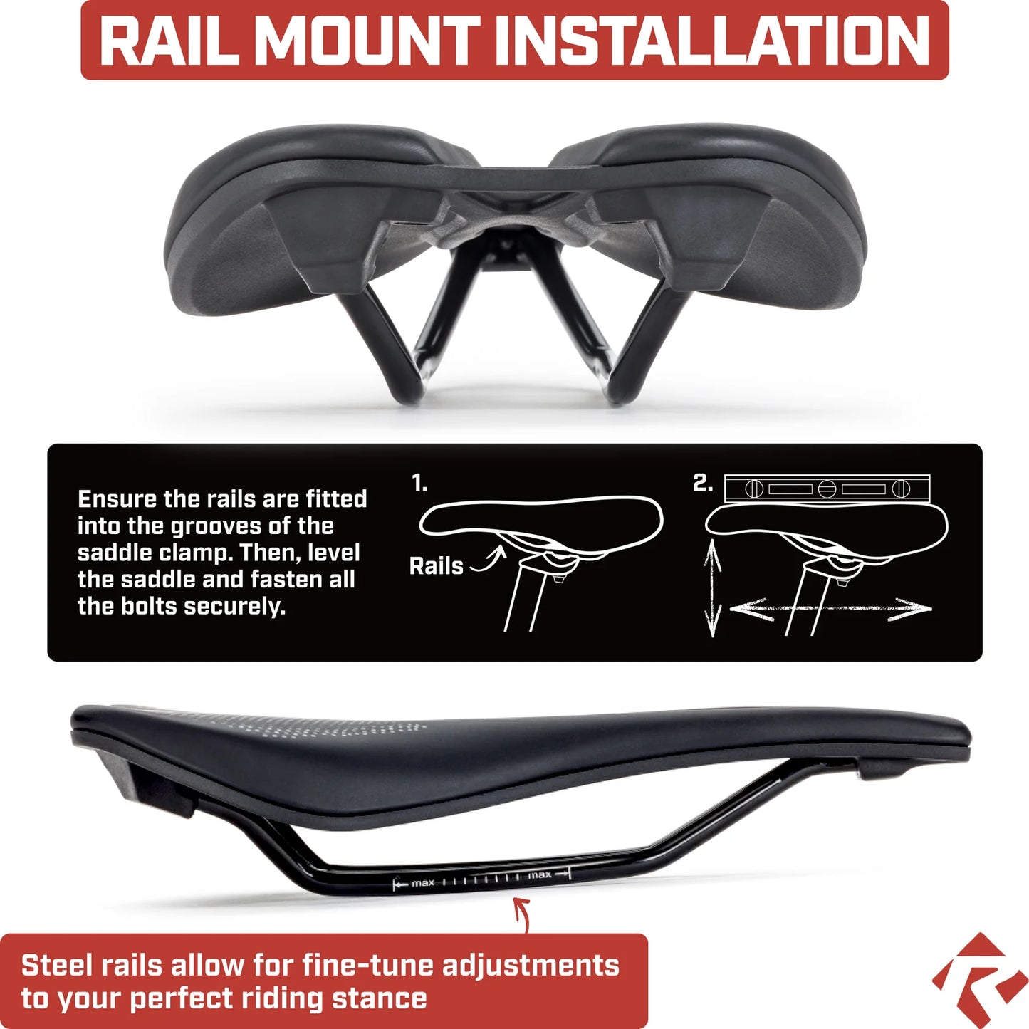 Revere Hollow Channel Road/Gravel Bicycle Saddle