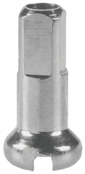 DT Swiss Standard Spoke Nipples - Brass, 1.8 x 12mm, Silver
