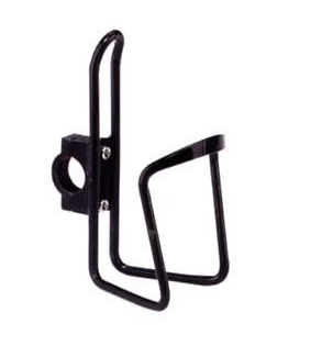 Cyclists' Choice ALLOY WATER BOTTLE CAGE W/HANDLEBAR MOUNT BLACK