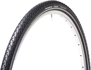Panaracer Tour Tire - 700x32, Clincher, Steel, Black/Reflective