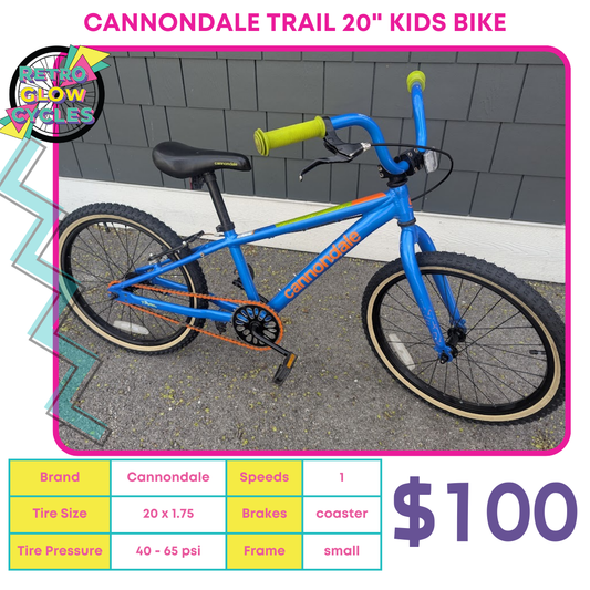 Cannondale Trail 20" Kids Bike