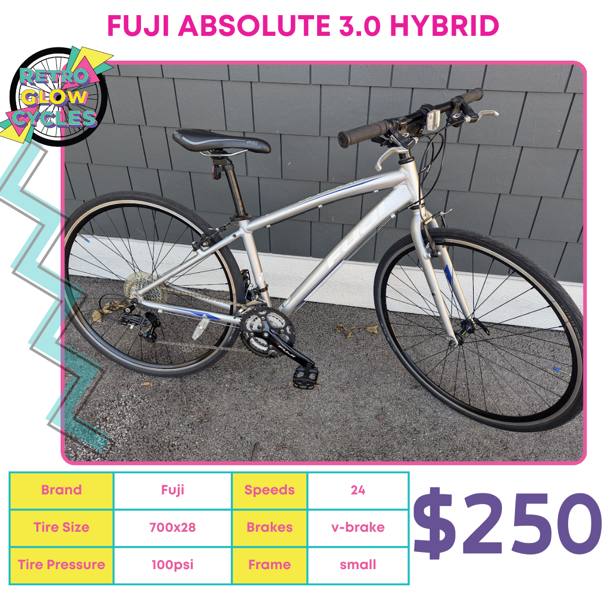 Fuji Absolute 3.0 hybrid Bike – Retro Glow Cycles