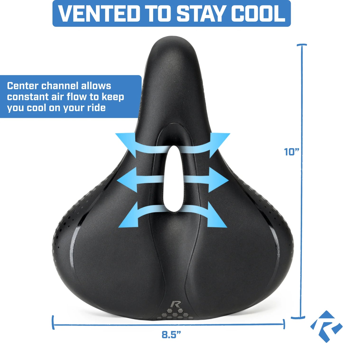 Revere Touring Suspension Comfort Gel Saddle - 8.5" wide