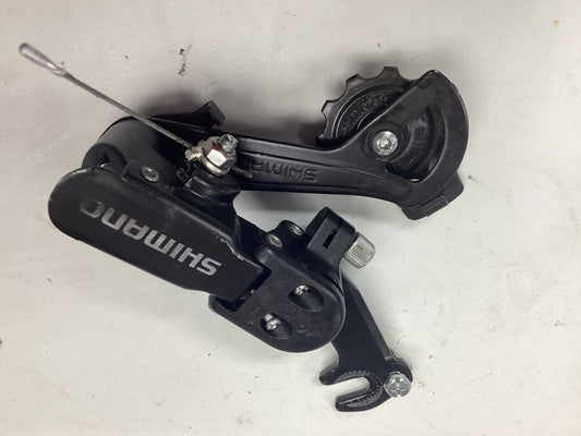 USED Shimano rear derailleur claw hanger black long cage