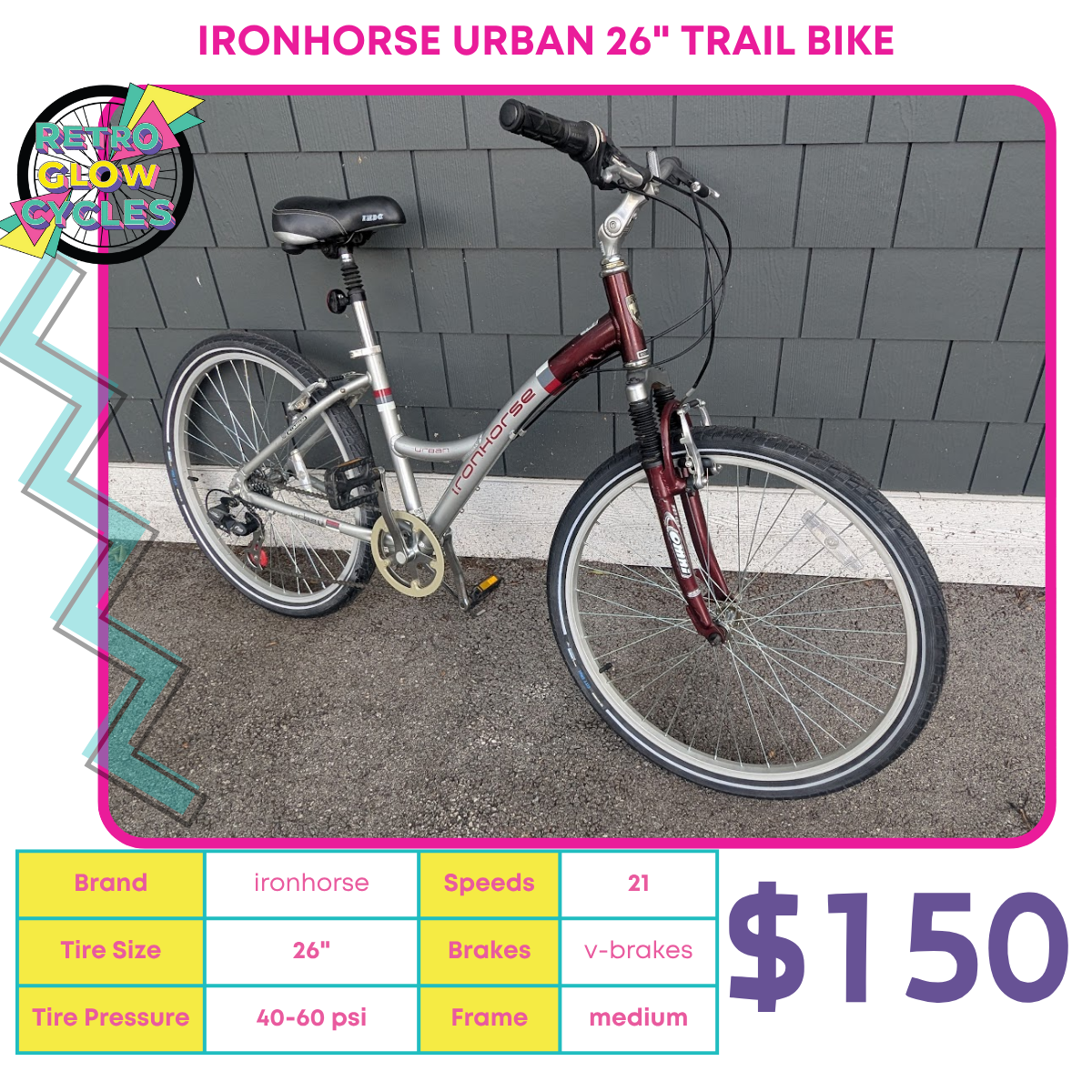 Ironhorse Urban 26" Trail Bike