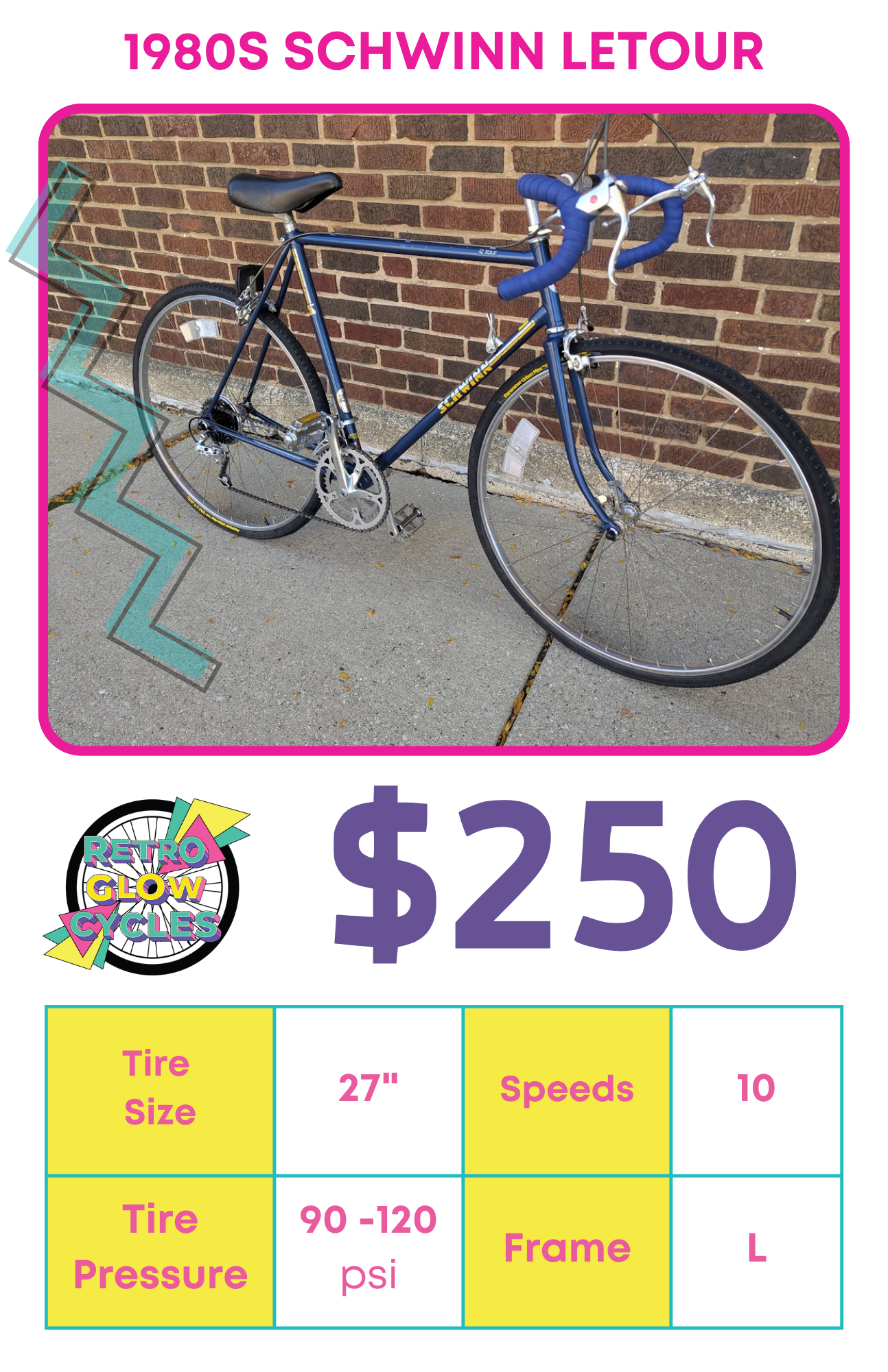 1980's Schwinn LeTour Road Bike