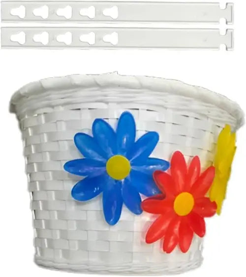 Small white flower kids basket