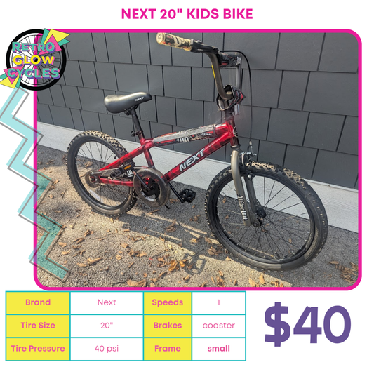 Next "Wipeout" 20" Kids Bike